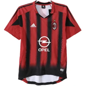 AC Milan Camiseta 2004 2005 Casa Roja - Camiseta Ac Milan | camisetafutbolshop