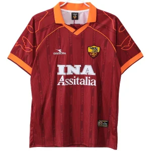 AS Roma Camiseta 2000 Casa Roja - Camiseta As Roma | camisetafutbolshop