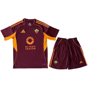 AS Roma Conjunto 2025 2026 Casa Rojo - AS Roma Barata | camisetafutbolshop