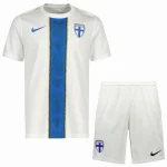 Finlandia Conjunto 2026 Casa Blanco - Finlandia Barata | camisetafutbolshop