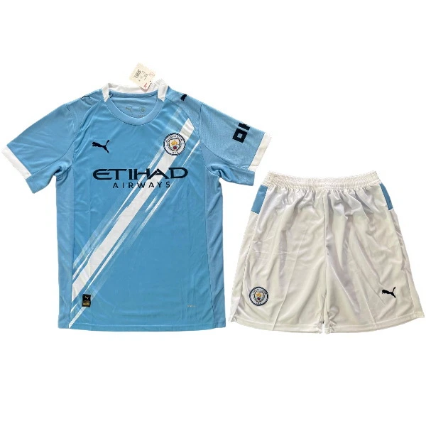 Manchester City Conjunto 2025 2026 Casa Azul - Manchester City Barata | camisetafutbolshop