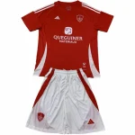 Stade Brestois Conjunto 2024 2025 Casa Rojo - Stade Brestois Equipacion | camisetafutbolshop