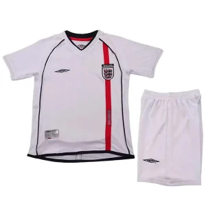 Conjunto 2002 Casa Blanco - Inglaterra Niños Barata | camisetafutbolshop