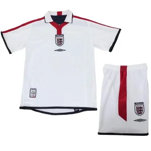 Conjunto 2004 Casa Blanco - Inglaterra Niños Barata | camisetafutbolshop