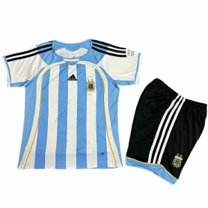 Conjunto 2006 Casa Blanco - Argentina Niños Barata | camisetafutbolshop