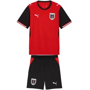 Conjunto 2026 Casa Rojo - Austria Niños Barata | camisetafutbolshop