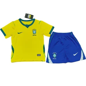 Conjunto 2026 Casa Amarillo - Equipacion Brasil Niños | camisetafutbolshop