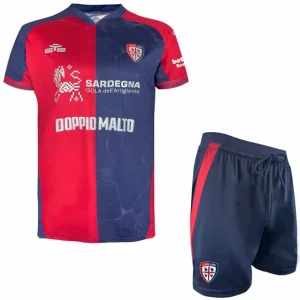 Conjunto 2025 2026 Casa Rojo - Cagliari Calcio Niños Barata | camisetafutbolshop