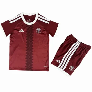 Conjunto 2026 Casa Rojo - Katar Niños Barata | camisetafutbolshop