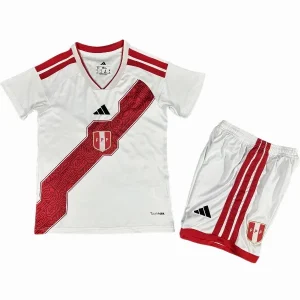 Conjunto 2026 Casa Blanco - Perú Niños Barata | camisetafutbolshop