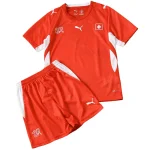 Conjunto 2026 Casa Rojo - Suiza Niños Barata | camisetafutbolshop