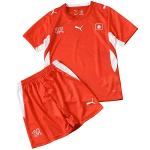 Conjunto 2026 Casa Rojo - Suiza Niños Barata | camisetafutbolshop
