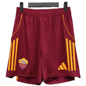 AS Roma Pantalones Edición Jugadores 2025 2026 Casa Rojo - AS Roma Barata | camisetafutbolshop