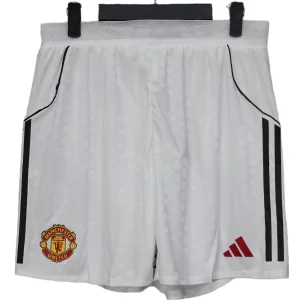 Manchester United Pantalones Edición Jugadores 2025 2026 Casa Blanco - Manchester United Barata | camisetafutbolshop