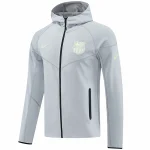 FC Barcelona Chaqueta 2025 2026 Gris - FC Barcelona Barata | camisetafutbolshop