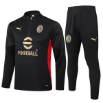 AC Milan Conjunto 2024 2025 Negro - AC Milan Barata | camisetafutbolshop