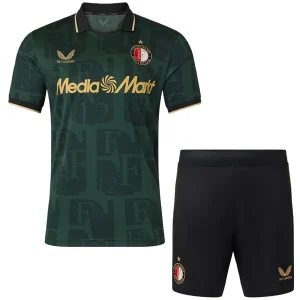 Conjunto 2025 2026 cuarta Verde - Feyenoord Rotterdam Niños Barata | camisetafutbolshop