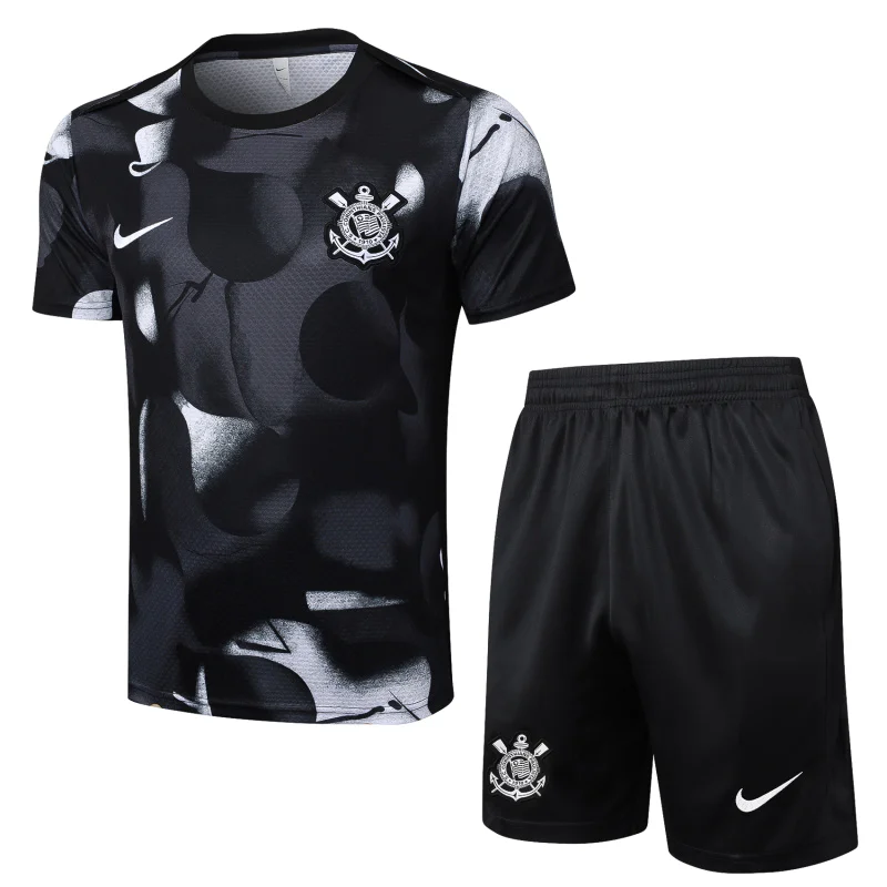 Corinthians Paulista Conjunto 2025 2026 Negro - Corinthians Paulista 2026 | camisetafutbolshop