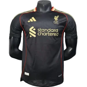 Liverpool Camiseta Edición Jugadores 2025 2026 Especial Negra - Camiseta Liverpool | camisetafutbolshop