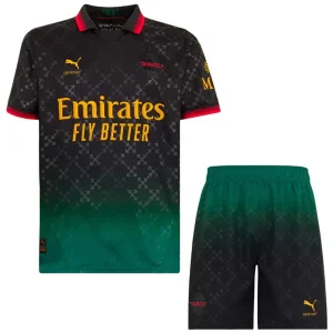 AC Milan Conjunto 2024 2025 Negro - AC Milan Barata | camisetafutbolshop
