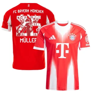 Muller #25 - Bayern Múnich Camiseta 2025 2026 Casa Roja - Camiseta Bayern Múnich 2026 | camisetafutbolshop