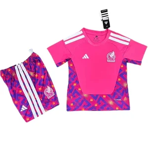 Conjunto 2026 Portero Rosa - Playera Mexico 2026 Niños | camisetafutbolshop