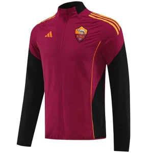 AS Roma Rompevientos 2025 2026 Rojo - AS Roma Barata | camisetafutbolshop