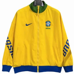 Brasil Rompevientos 2026 Amarillo - Brasil Barata | camisetafutbolshop