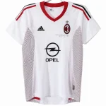 AC Milan Camiseta 2002 2003 Segunda Blanca - Camiseta Ac Milan | camisetafutbolshop