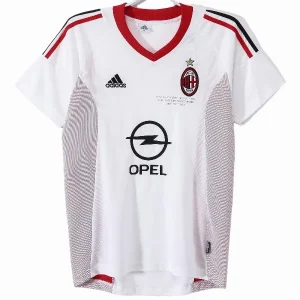 AC Milan Camiseta 2002 2003 Segunda Blanca - Camiseta Ac Milan | camisetafutbolshop