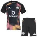 Leicester City Conjunto 2024 2025 Segunda Negro - Leicester City Barata | camisetafutbolshop