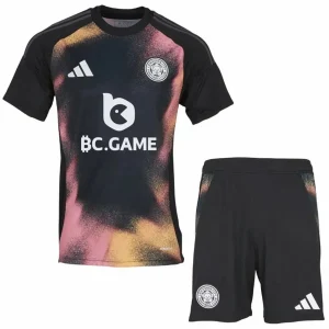 Leicester City Conjunto 2024 2025 Segunda Negro - Leicester City Barata | camisetafutbolshop