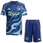 Conjunto 2025 2026 Segunda Azul - Ajax Niños Barata | camisetafutbolshop