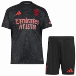 Conjunto 2024 2025 Segunda Negro | camisetafutbolshop