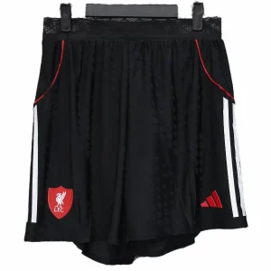 Liverpool Pantalones Edición Jugadores 2025 2026 Segunda Negro - Liverpool Barata | camisetafutbolshop