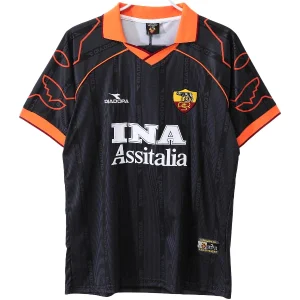 AS Roma Camiseta 2000 Tercera Negra - Camiseta As Roma | camisetafutbolshop