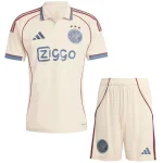Conjunto 2025 2026 Tercera Amarillo - Ajax Niños Barata | camisetafutbolshop