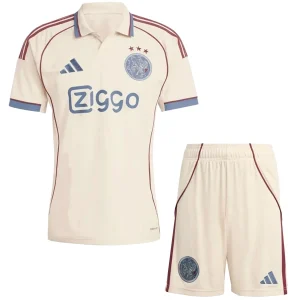 Conjunto 2025 2026 Tercera Amarillo - Ajax Niños Barata | camisetafutbolshop
