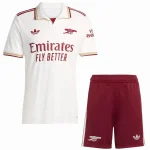 Niños Conjunto 2025 2026 Tercera Blanco - Niños Barata | camisetafutbolshop