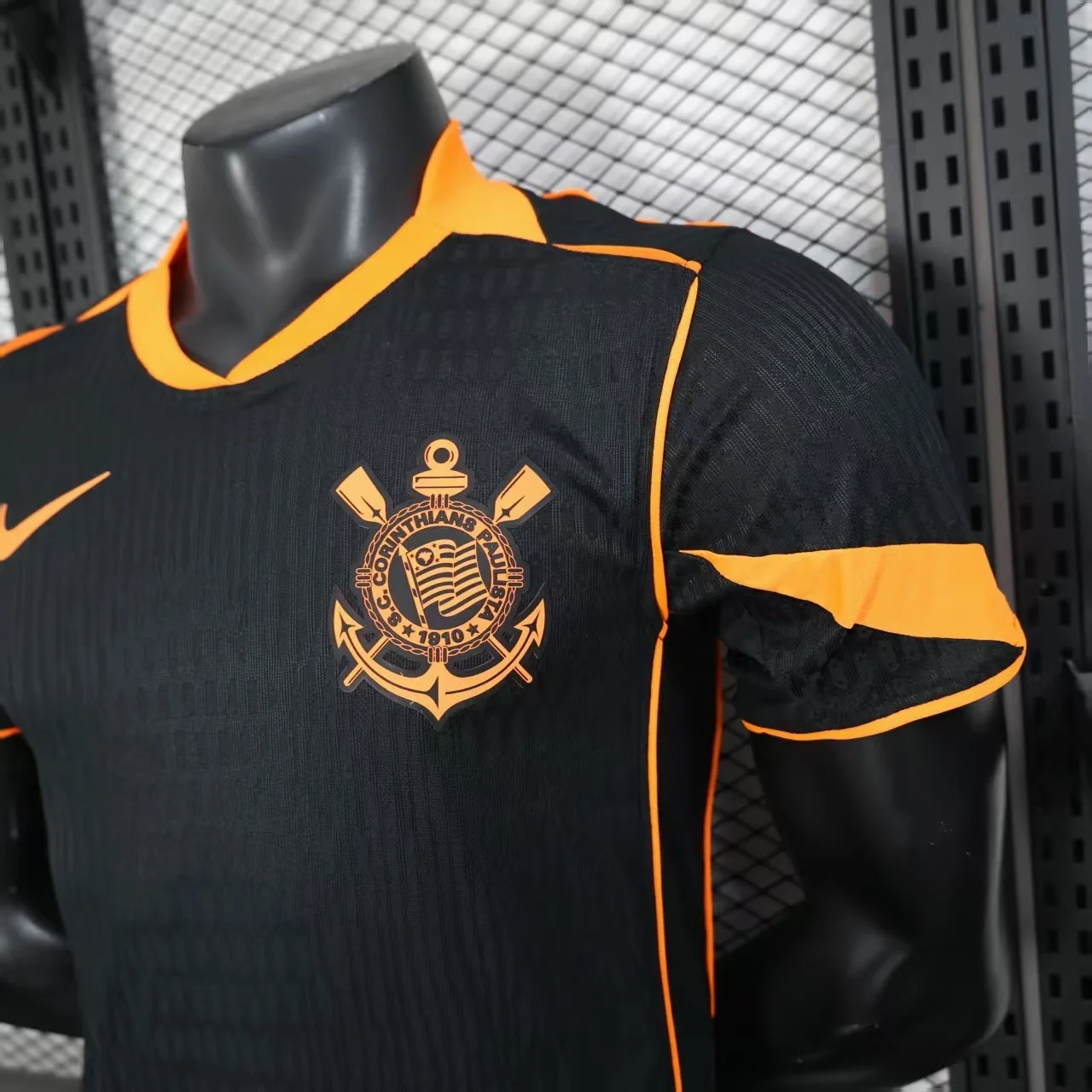 Corinthians Paulista Camiseta Edición Jugadores 2025 2026 Tercera Negra | camisetafutbolshop