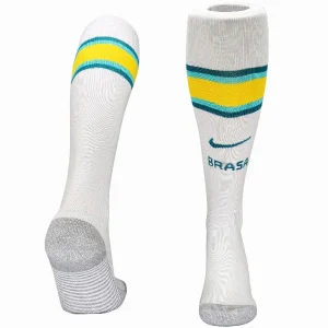 Brasil Calcetines 2026 Casa Blanco - Brasil Barata | camisetafutbolshop