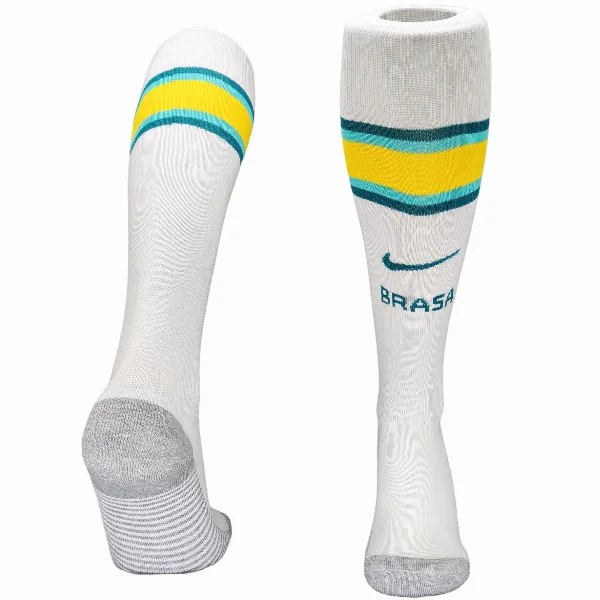 Brasil Calcetines 2026 Casa Blanco - Brasil Barata | camisetafutbolshop