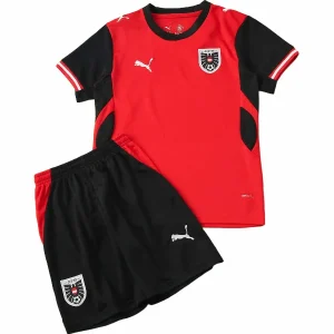 Conjunto 2026 Casa Rojo - Austria Niños Barata | camisetafutbolshop