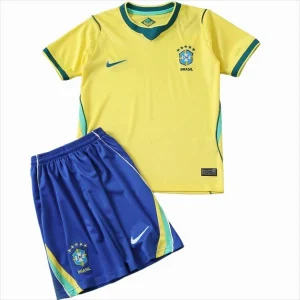 Conjunto 2026 Casa Amarillo - Equipacion Brasil Niños | camisetafutbolshop