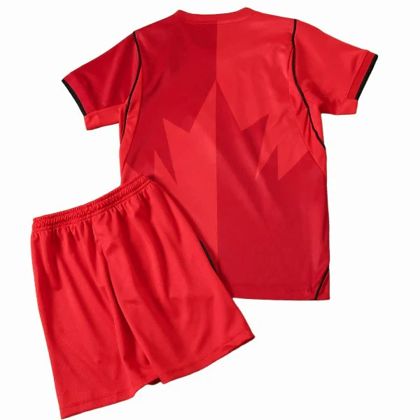Conjunto 2026 Casa Rojo - Canadá Niños Barata | camisetafutbolshop