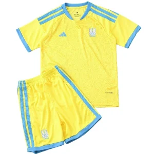 Conjunto 2026 Casa Amarillo - Ucrania Niños Barata | camisetafutbolshop