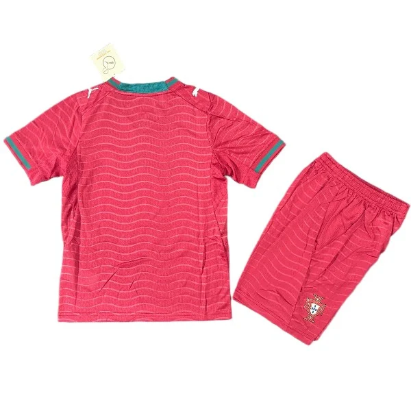 Conjunto Edición Jugadores 2026 Casa Rojo - Equipacion Portugal Niños | camisetafutbolshop