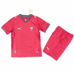 Conjunto Edición Jugadores 2026 Casa Rojo - Equipacion Portugal Niños | camisetafutbolshop