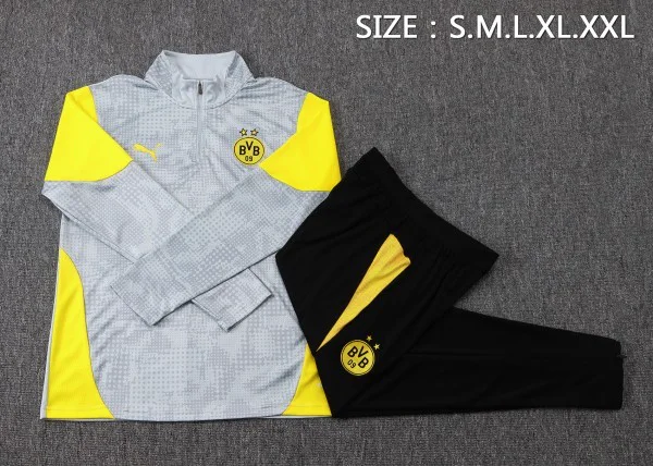 Borussia Dortmund Conjunto 2025 2026 Gris - Borussia Dortmund Barata | camisetafutbolshop