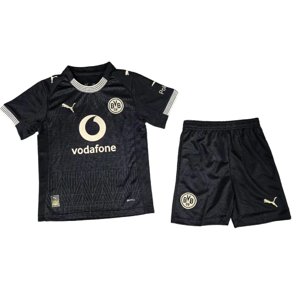 Conjunto 2025 2026 Especial Negro - Borussia Dortmund Niños Barata | camisetafutbolshop